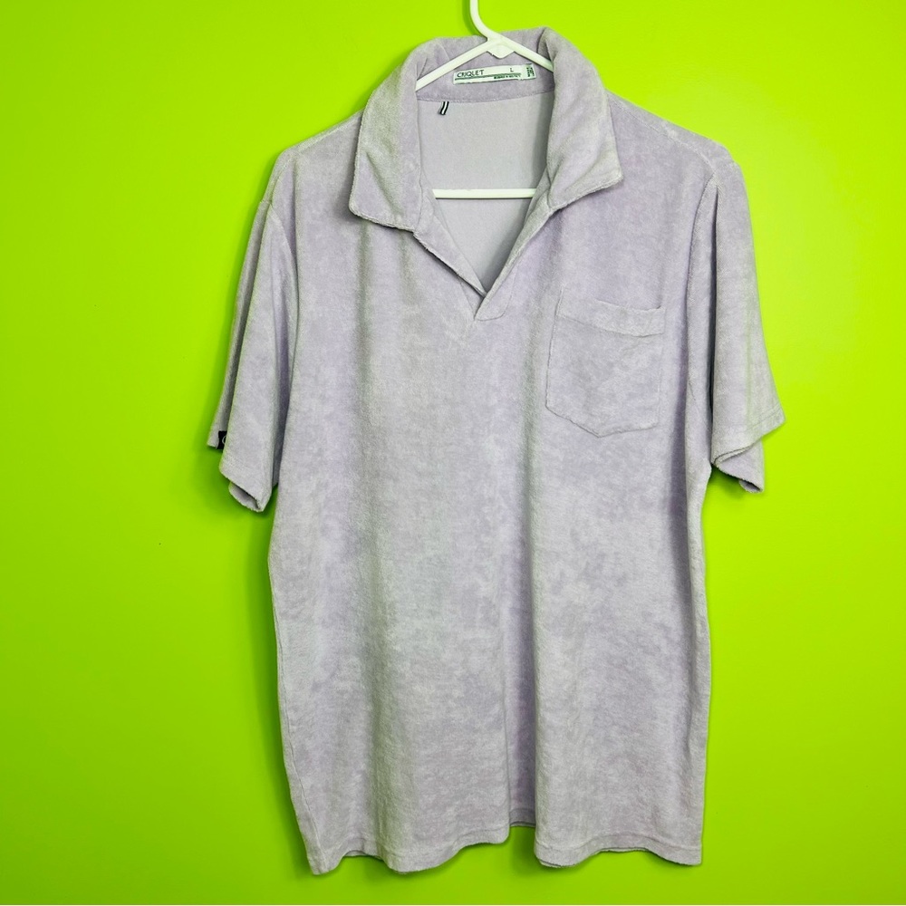 CRIQUET lavender shirt size L great condition
